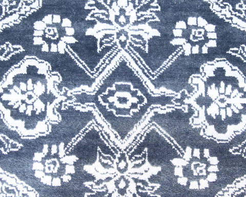 Modern Blue Hand Knotted 60 X 94 Area Rug 904-136303 Image 4