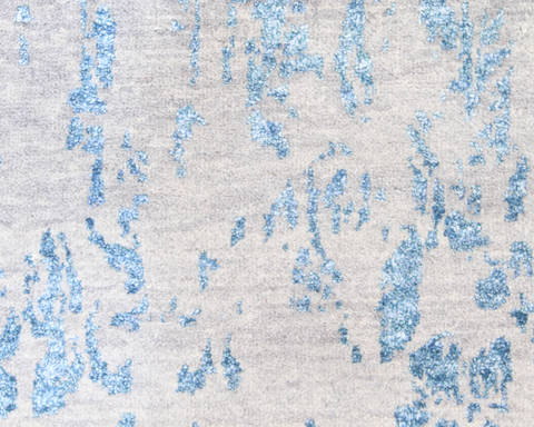 Modern Grey Hand Knotted 60 X 93 Area Rug 904-136314 Image 4