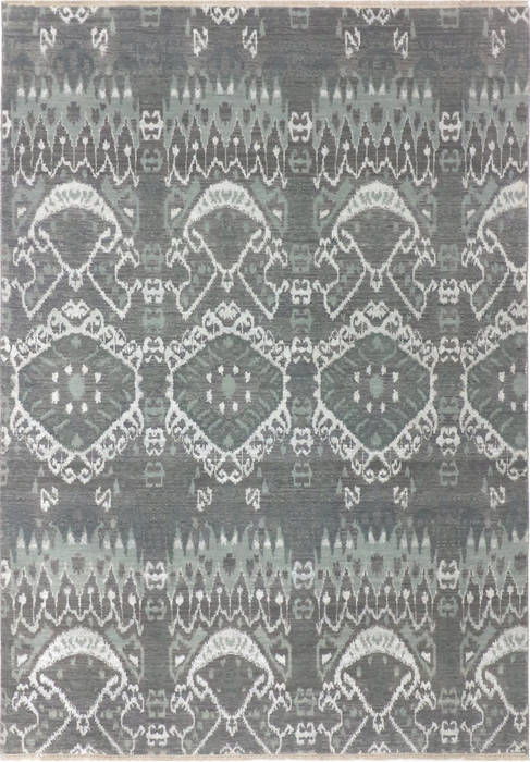 Modern Grey Hand Knotted 60 X 90 Area Rug 904-136318 Image 0