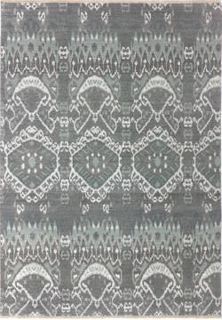 Modern Grey Hand Knotted 6'0" X 9'0"  Area Rug 904-136318