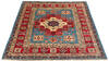 Kazak Blue Square Hand Knotted 48 X 411 Area Rug 700-136333 Thumb 1