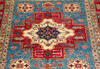 Kazak Blue Square Hand Knotted 48 X 411 Area Rug 700-136333 Thumb 2