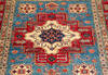 Kazak Blue Square Hand Knotted 48 X 411  Area Rug 700-136333 Thumb 2