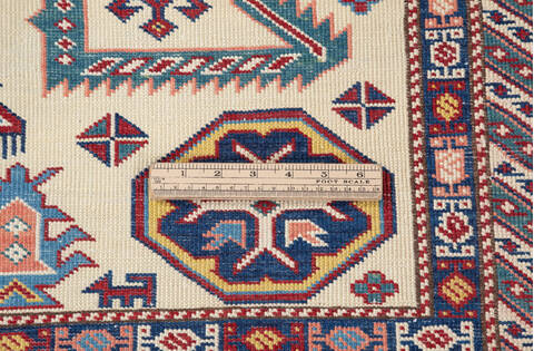 Kazak Beige Hand Knotted 49 X 611  Area Rug 700-136337 Image 8