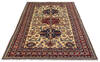 Kazak Beige Hand Knotted 49 X 611  Area Rug 700-136337 Thumb 1