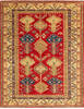 Kazak Red Hand Knotted 411 X 63  Area Rug 700-136338 Thumb 0