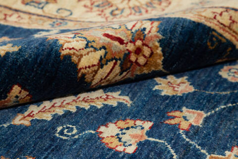 Chobi Blue Square Hand Knotted 411 X 51 Area Rug 700-136343 Image 5