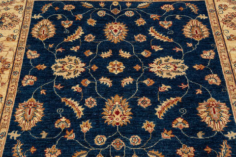 Chobi Blue Square Hand Knotted 411 X 411 Area Rug 700-136344 Image 2