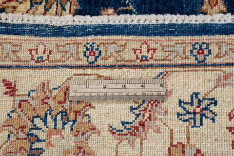 Chobi Blue Square Hand Knotted 411 X 411 Area Rug 700-136344 Image 6