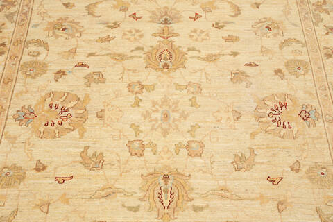 Chobi Beige Hand Knotted 410 X 66 Area Rug 700-136345 Image 2
