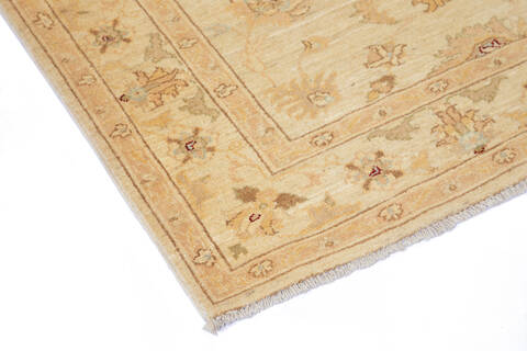 Chobi Beige Hand Knotted 410 X 66 Area Rug 700-136345 Image 3