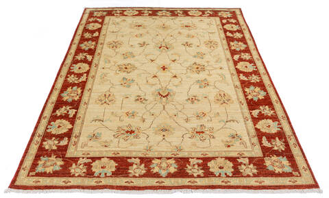 Chobi Beige Hand Knotted 410 X 62 Area Rug 700-136346 Image 1