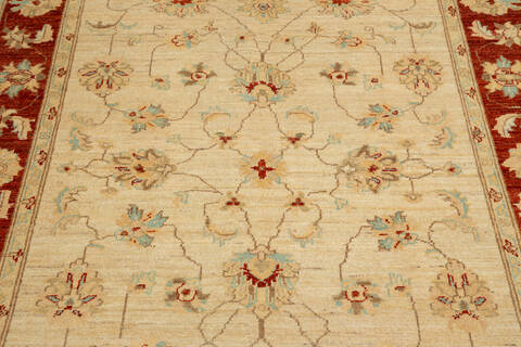 Chobi Beige Hand Knotted 410 X 62 Area Rug 700-136346 Image 2