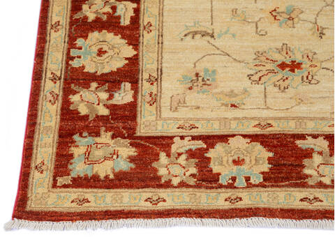 Chobi Beige Hand Knotted 410 X 62 Area Rug 700-136346 Image 3