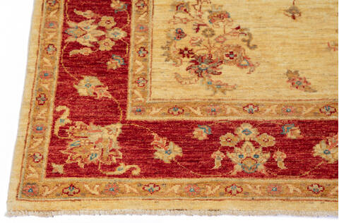 Chobi Beige Hand Knotted 50 X 67 Area Rug 700-136347 Image 3