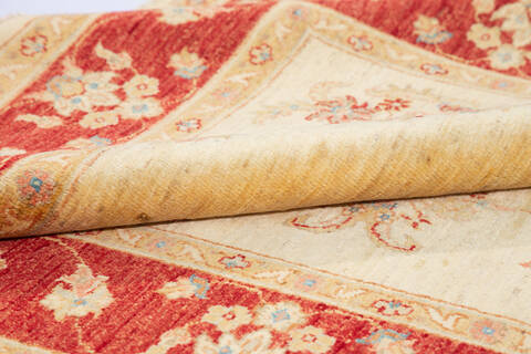 Chobi Beige Hand Knotted 50 X 67 Area Rug 700-136347 Image 5