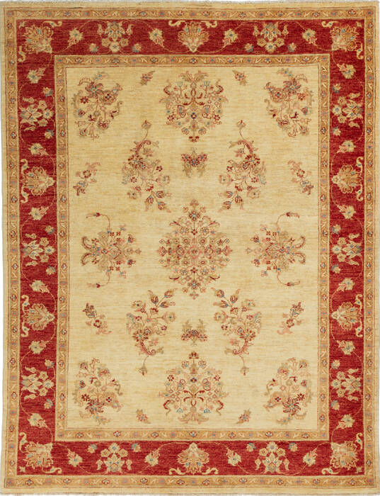Chobi Beige Hand Knotted 50 X 67 Area Rug 700-136347 Image 0