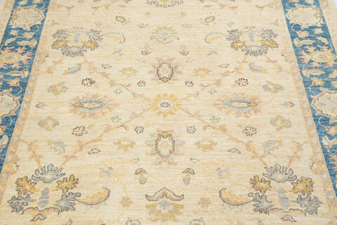 Chobi Beige Hand Knotted 411 X 67 Area Rug 700-136352 Image 3