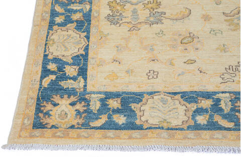 Chobi Beige Hand Knotted 411 X 67 Area Rug 700-136352 Image 4