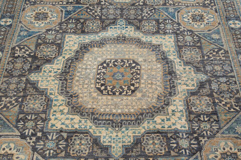 Chobi Grey Hand Knotted 50 X 68 Area Rug 700-136358 Image 2