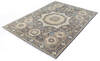 Chobi Grey Hand Knotted 50 X 68 Area Rug 700-136358 Thumb 3