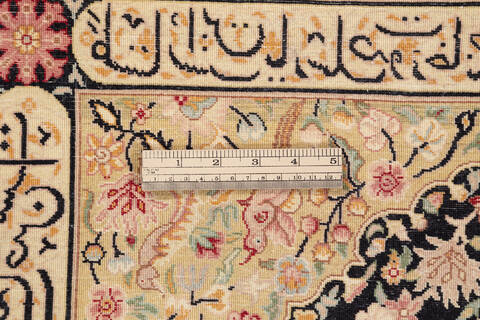 Pak-Persian Black Hand Knotted 47 X 73 Area Rug 700-136369 Image 9
