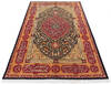 Pak-Persian Black Hand Knotted 47 X 73  Area Rug 700-136369 Thumb 1