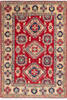 Kazak Red Hand Knotted 57 X 80  Area Rug 700-136382 Thumb 0