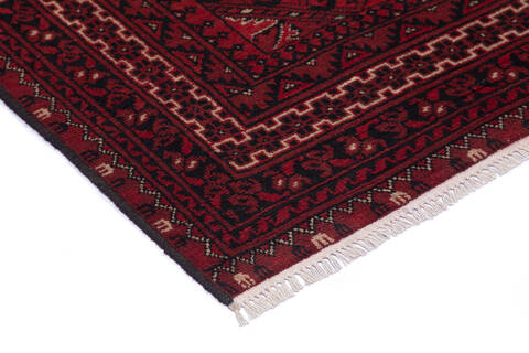Khan Mohammadi Red Hand Knotted 53 X 78 Area Rug 700-136388 Image 4