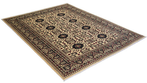 Khan Mohammadi White Hand Knotted 57 X 73 Area Rug 700-136389 Image 3