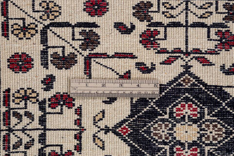 Khan Mohammadi White Hand Knotted 57 X 73 Area Rug 700-136389 Image 7