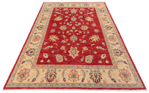 Chobi Red Hand Knotted 57 X 81 Area Rug 700-136400 Image 1