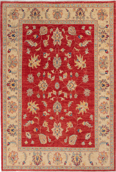 Chobi Red Hand Knotted 57 X 81 Area Rug 700-136400 Image 0