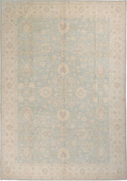 Chobi Blue Hand Knotted 8'8" X 12'4"  Area Rug 700-136404