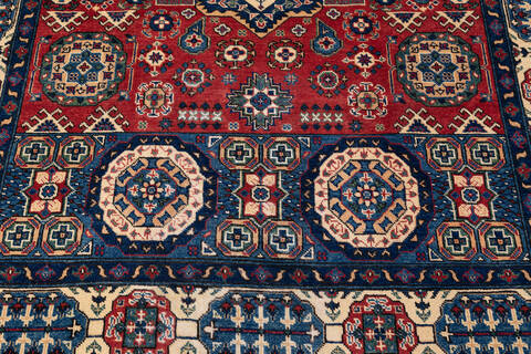 Chobi Red Hand Knotted 59 X 88 Area Rug 700-136409 Image 3