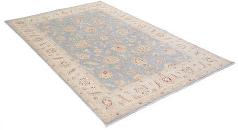 Chobi Blue Hand Knotted 53 X 80 Area Rug 700-136411 Image 3