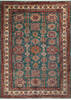 Kazak Green Hand Knotted 90 X 122 Area Rug 700-136415 Thumb 0