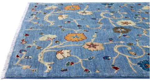 Chobi Blue Hand Knotted 40 X 60 Area Rug 700-136419 Image 6