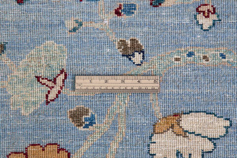 Chobi Blue Hand Knotted 40 X 60 Area Rug 700-136419 Image 8