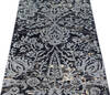 Modern Grey Runner Hand Knotted 26 X 910  Area Rug 700-136428 Thumb 2