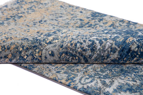 Chobi Blue Hand Knotted 31 X 410 Area Rug 700-136430 Image 3