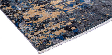 Modern Grey Hand Knotted 80 X 911 Area Rug 700-136434 Image 4