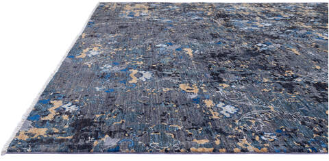 Modern Grey Hand Knotted 80 X 911 Area Rug 700-136434 Image 6