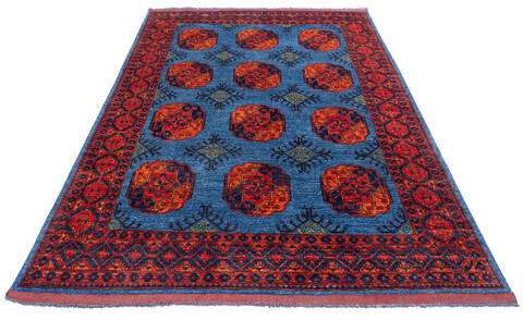 Chobi Blue Hand Knotted 57 X 711 Area Rug 700-136441 Image 1