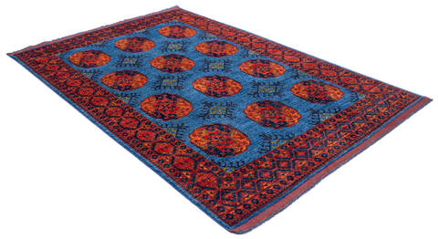 Chobi Blue Hand Knotted 57 X 711 Area Rug 700-136441 Image 2