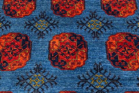 Chobi Blue Hand Knotted 57 X 711 Area Rug 700-136441 Image 3