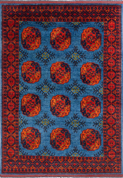 Chobi Blue Hand Knotted 57 X 711 Area Rug 700-136441 Image 0
