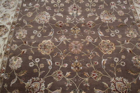 Jaipur Brown Hand Knotted 81 X 101 Area Rug 905-136458 Image 3