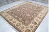 Jaipur Brown Hand Knotted 81 X 101  Area Rug 905-136458 Thumb 7