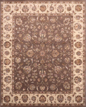Jaipur Brown Hand Knotted 8'1" X 10'1"  Area Rug 905-136458